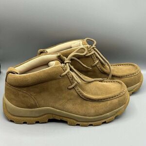 No Boundaries Jose II Chukka Boots Men 9.5 Tan Suede Leather Moc Toe 5730146